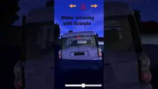water crossing with Scorpio 👿 #gaming #mahindra