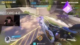 17K DMG! POTG! SUPER INSANE WINSTON GAMEPLAY OVERWATCH SEASON 35 TOP 500