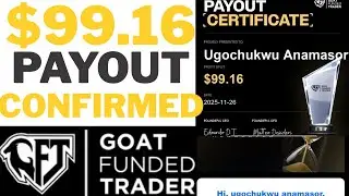First Funded Trading Payout! | Goat Funded Trader $5k Account |Live withdrawal