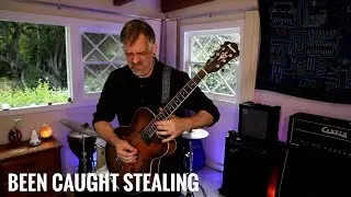 BEEN CAUGHT STEALING by Jane's Addiction - Guitar Melody Cover by Adam howe