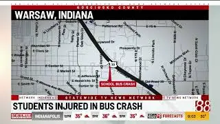 Students injured in bus crash