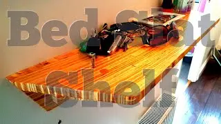 Making A Shelf Out Of Bent Bed Slats