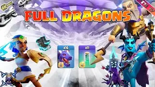16 Dragons + Electro Boots + 11 Invisibility Spells = BROKEN! Best TH17 ⚔️Clash of Clans⚔️