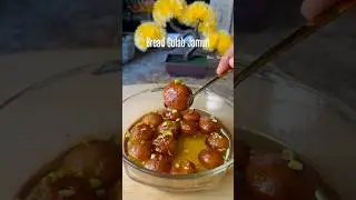 Bread Gulab Jamun😋| Easy Sweet Recipe | Few simple ingredients&mdash;bread, milk, and sugar! ​⁠​⁠@shorts