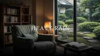 Rain Sound On Window with Thunder Sounds | Night Rain for Sleep, Study & Calm