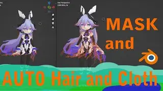 BLENDER MASK and AUTO movement for HAIR and CLOTHS