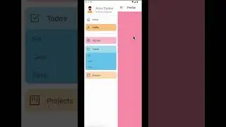 Drawer Navigator with drop-down menu