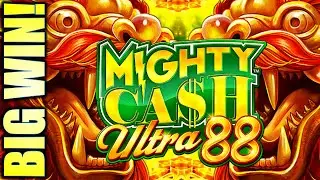 ★BIG WIN!★ NEW! GOT THE ULTRA 88 FEATURE!! 🐲 MIGHTY CASH ULTRA 88 Slot Machine (Aristocrat)