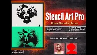 Stencil Art Pro Urban Photoshop Action