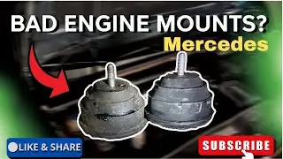how to change engine mounts on a car DIY| mercedes bad engine mounts & gear mount replacement