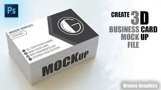 EP 01 Create 3D Business Card mockup design on PhotoShop