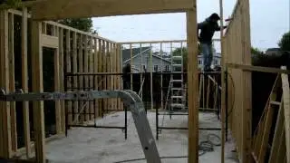 Time lapse - Building a 14x24 garage