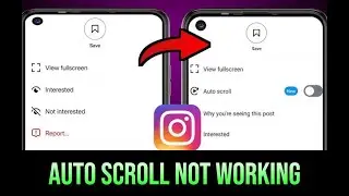 How to Fix Instagram reels auto scroll option in Android not showing problem 2025 Solution
