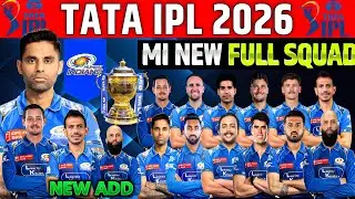 IPL 2026| Mumbai Indians Team Squad 2026|Mi New Full Squad For Ipl 2026| Mumbai squad Today 