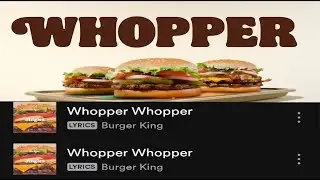 Whopper Whopper Ad But Its A Spotify Playlist