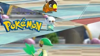 Gen 5 starters in Pokemon battle revolution