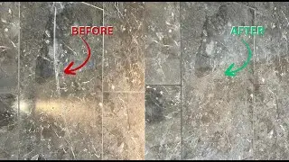 Marble Floor Scratch Removal!