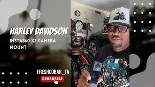 Mounting the Insta360 X3 Camera while Riding the Harley-Davidson Road King Motorcycle