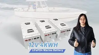 12 Volt Lithium Marine Battery For Electric Trolling Motors #boatlife #electricboat #marinebattery