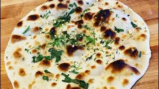 Garlic Naan Vegan Recipe. Indian Breads I Punjabi Food I Tawa Tandoor 🌱🦁