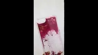 iPhone Case: Liquid Glitter Case in Pink for the iPhone 6