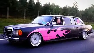 Mercedes-Benz w123, w124, BMW e38 и Lada 2105 съёмка