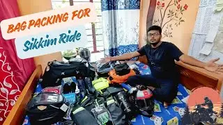 Bag packing for Sikkim Ride🏞 