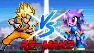 Goku vs Lilac (RE-MAKE) (Pivot Sprites Battle)