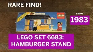 Discovering lego set 6683 hamburger stand from 1983 with box! #lego #legoland #legoreview