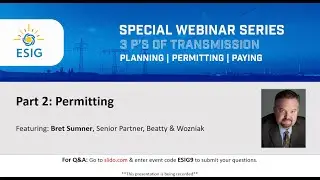 Special Transmission Webinar Series - Part 2: Permitting