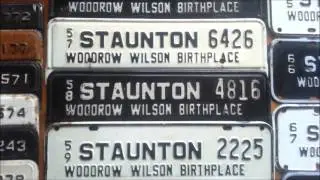 License Plate Tax Tag Attachments - Staunton City, Augusta County, Virginia, USA