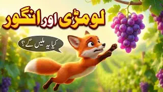 Lomri Aur Angoor | Jo Na Mile Usay Bura Mat Kaho | Moral Story for Kids #kidsstories #kidscartoons 