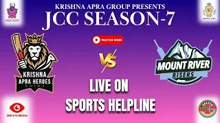 LIVE - JCC 2ND MATCH || KRISHNA APRA HEROES VS MOUNT RIVER RISERS _ KASANA SPORTS COMPLEX