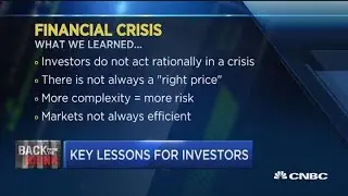 Here's Bob Pisani's key takeaways from the financial crisis