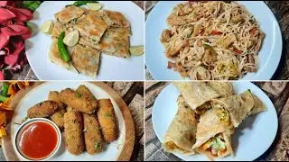 Vegetable Kabab | Chicken Paratha Roll | Best Chow mein | Mutabbaq Recipe | Ramzan Special Recipes