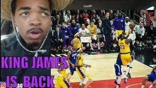KING JAMES IS BACK WITH TRIPLE DOUBLE | LAKERS VS CLIPPERS HIGHLIGHTS REACTION