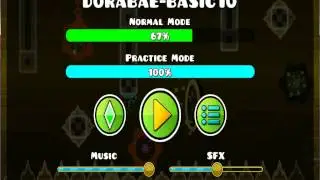 Играем в Geometry dash №1. Dorabae basic 10! и бомбящий пукан!