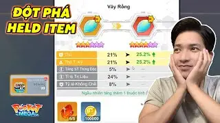 Pocket Mega | Xả Rương Held Item Săn Đ&aacute; Đỏ N&acirc;ng Cấp Held Item Đầu M&ugrave;a 2