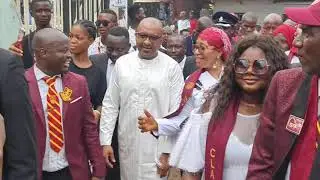 Vice President Dr. Mohamed Juldeh Visit Ahmadiyya Secondary School Freetown.  General Kaloko