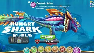 STRONGEST SHARK COSMIC ALAN  GAMEPLAY - HUNGRY SHARK WORLD | KAIJU GAMER PH