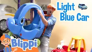 Blippi learns colors with toy cars! | Blippi Vehicles | Learning Videos for Kids