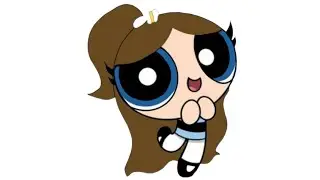 Bubbles Powerpuff Girl Drawing, Painting & Coloring For Kids and Toddlers_ Kids Art sketch 
