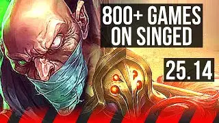 SINGED vs JAX (TOP) | 800+ games | EUW Master | 25.14