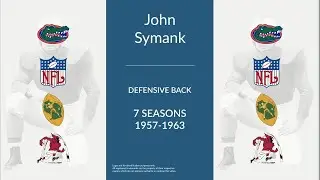 John Symank: Football Defensive Back