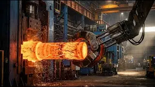 Giant Propeller Shaft Forging in a Modern Factory (Full Process)