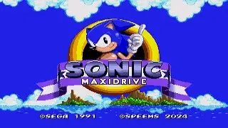 Sonic Maxidrive (Initial Final Release) ✪ Full Game Playthrough (1080p/60fps)
