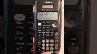 How to enter the compound interest formula into the TI 36X Pro Calculator