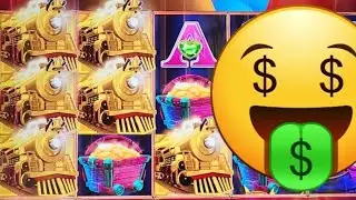 🤑 INCREIBLE😱 GANANDOLE AL CASINO 🎰 EN ALL ABOARD SLOT MACHING MINI MINI BONUS Y FREE GAMES K9