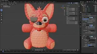 How to add Knitted Teaxture to Foxy in Blender to BambuStudio #fnaf #bambulab #screwsandcircuits