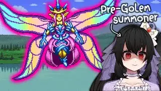 Summoner Fight Daytime Empress of Light whit pre-golem gear in Master Mode [Terraria]